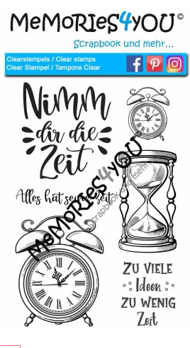 Memories4you A6 Stempel "Zeit"