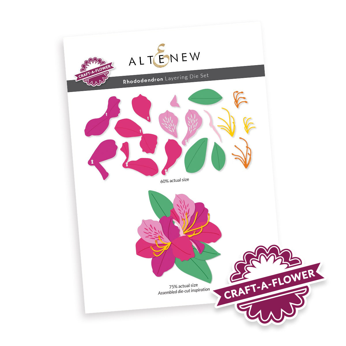 Altenew -  Craft-A-Flower: Rhododendron Layering Die Set 