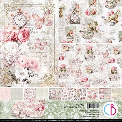 Ciao Bella - Timeless Moments 12x12 Inch Patterns Pad (8pcs)