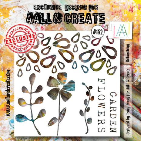 AALL & Create - Stencil 6x6 Inch Botanology