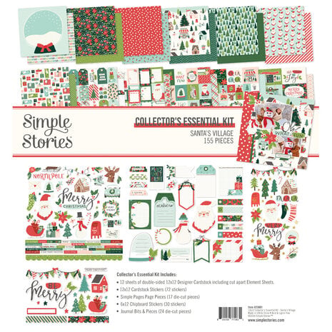 Simple Stories Simple - Santa's Village Collector's Essential Kit