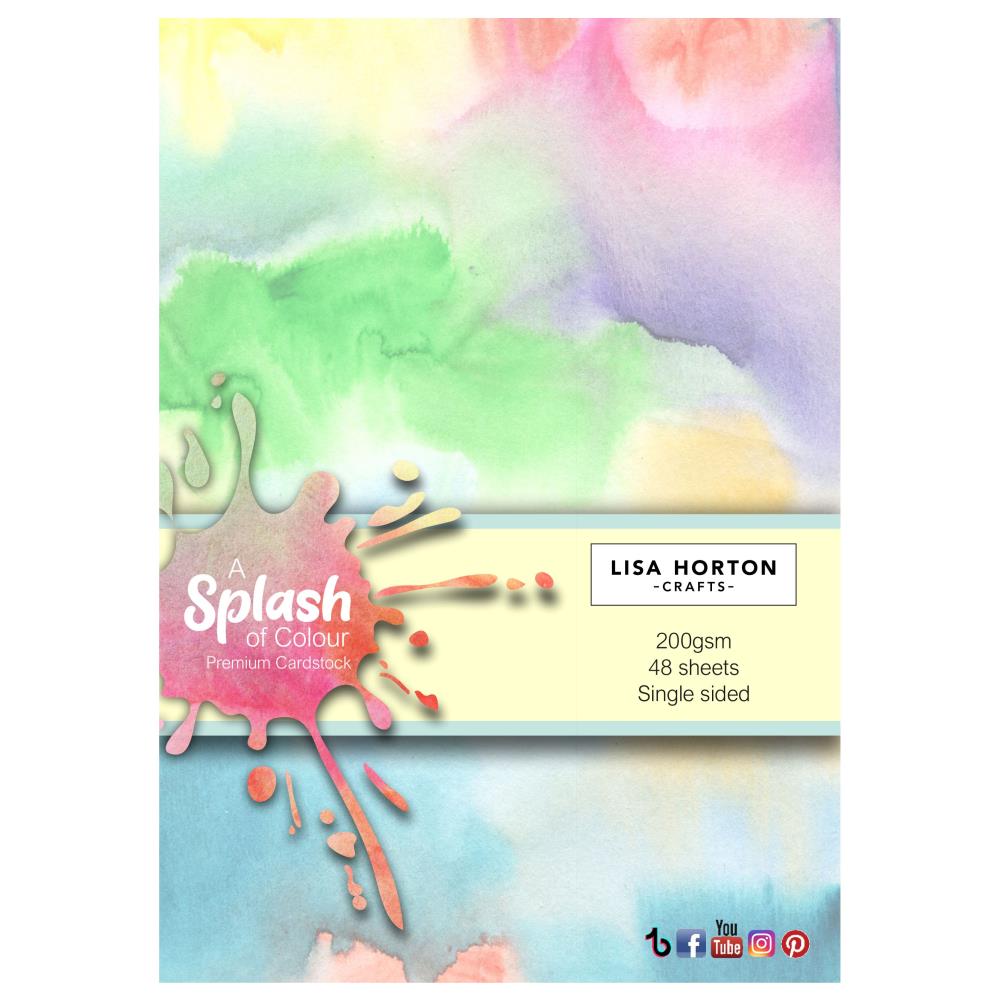 Lisa Horton Crafts A5 Cardstock 48/Pkg -  A Splash Of Color 