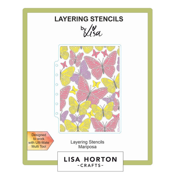 Lisa Horton Crafts - Mariposa Layering Stencils