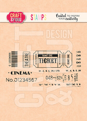 Craft & You Design - Ticket 2 Set Stamps