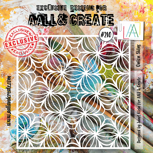 AALL & Create - Stencil 6x6 Inch Onion Skins