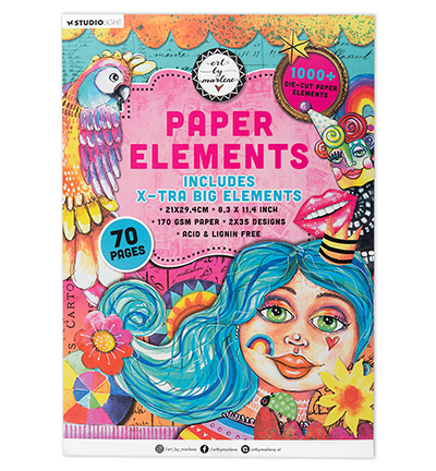 Paper Pad Extra Big Elements Art By Marlene nr.275