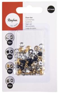 Rayher -  Ösen-Set 3mm rund 