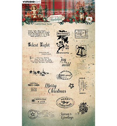 Studio Light Clear Stamp Christmas mail Festive Nostalgia nr.753