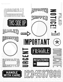 Tim Holtz Cling Mount Stamps: Mail Art