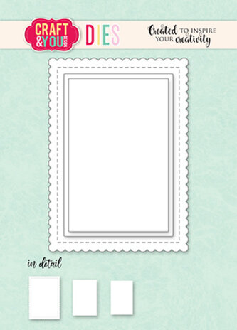 Craft & You Design - ATC Biscuit Frame Set Dies 