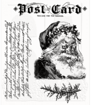 Tim Holtz Cling Mount Stamps: Letter to Santa