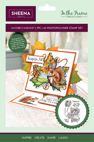 Crafter's Companion - In The Frame Timeless Leaves Stamp Nature's Harvest