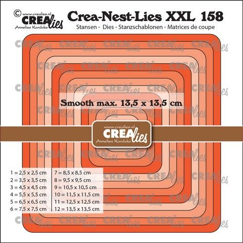 Crealies Crea-Nest-Lies XXL Quadratisch glatt