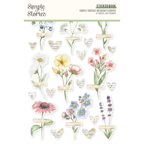 Simple Stories - Simple Vintage Meadow Flowers Sticker Book