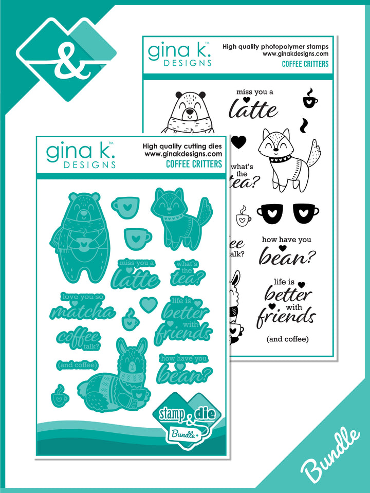 Gina K Designs - BUNDLE- Coffee Critters 