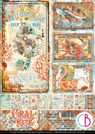 Ciao Bella - Coral Reef A4 Creative Pad (9pcs) 