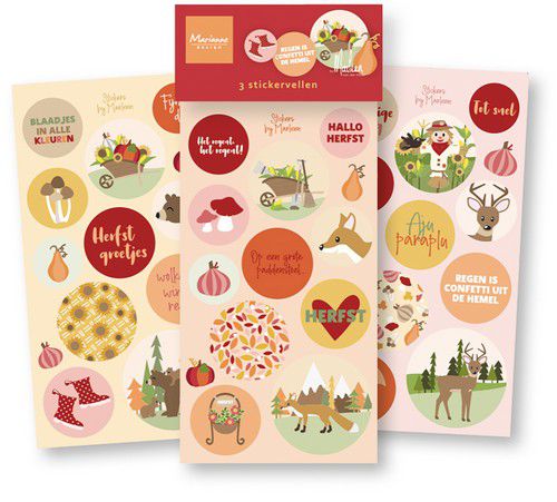 Marianne D Stickers - Welkom herfst by Marleen