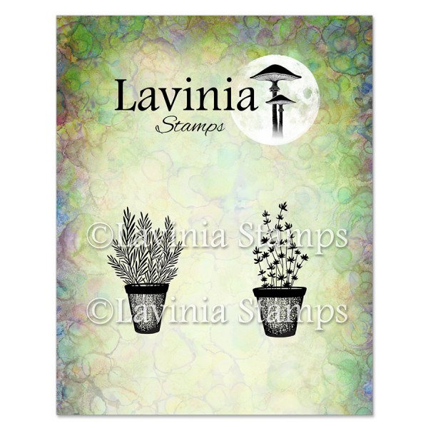 Lavinia Stamps - Rosemary & Thyme Pots Stamp