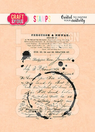 Craft & You Design - The Handwriting and Coffee Stain Stamps