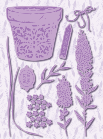 Dawn Bibby - Provencal Garden Lavender Die