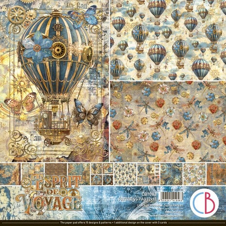 Ciao Bella - Esprit de Voyage 12x12 Inch Patterns Pad (8pcs)