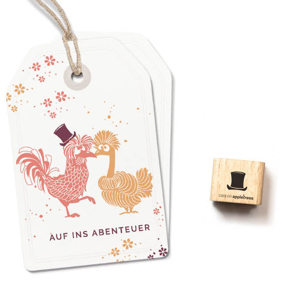 cats on appletrees - Ministempel Zylinder 2