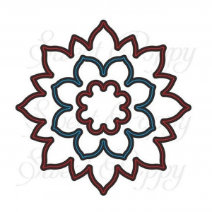 Sweet Poppy Buddy Die: Mehndi Flower outline die