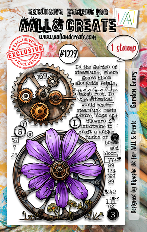 AALL & Create - Stamp Set A7 Garden Gears 