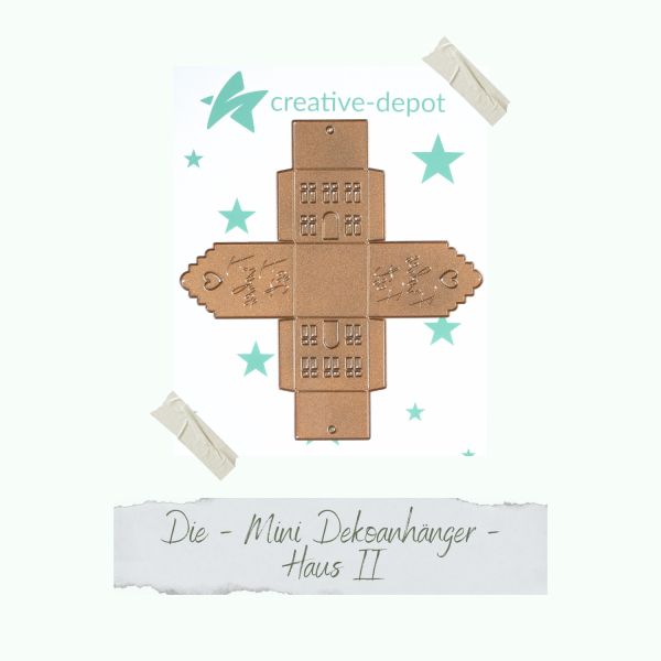 Creative Depot -  Die - Mini Dekoanhänger - Haus II 