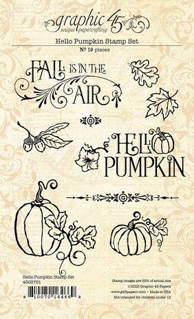 Graphic 45 - Hello Pumpkin Stamp Set