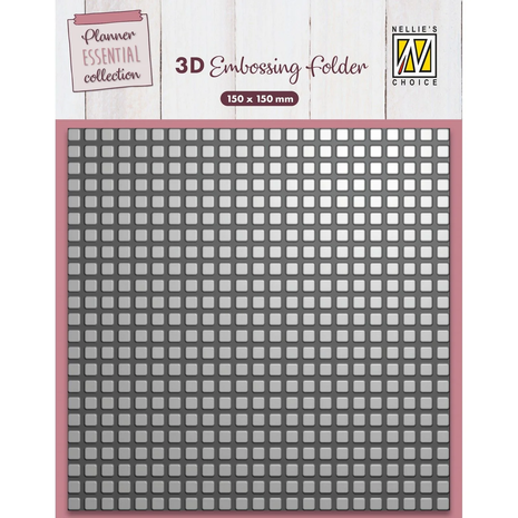 Nellie Choice - 3D Embossing Folder Planner Essential Blocks