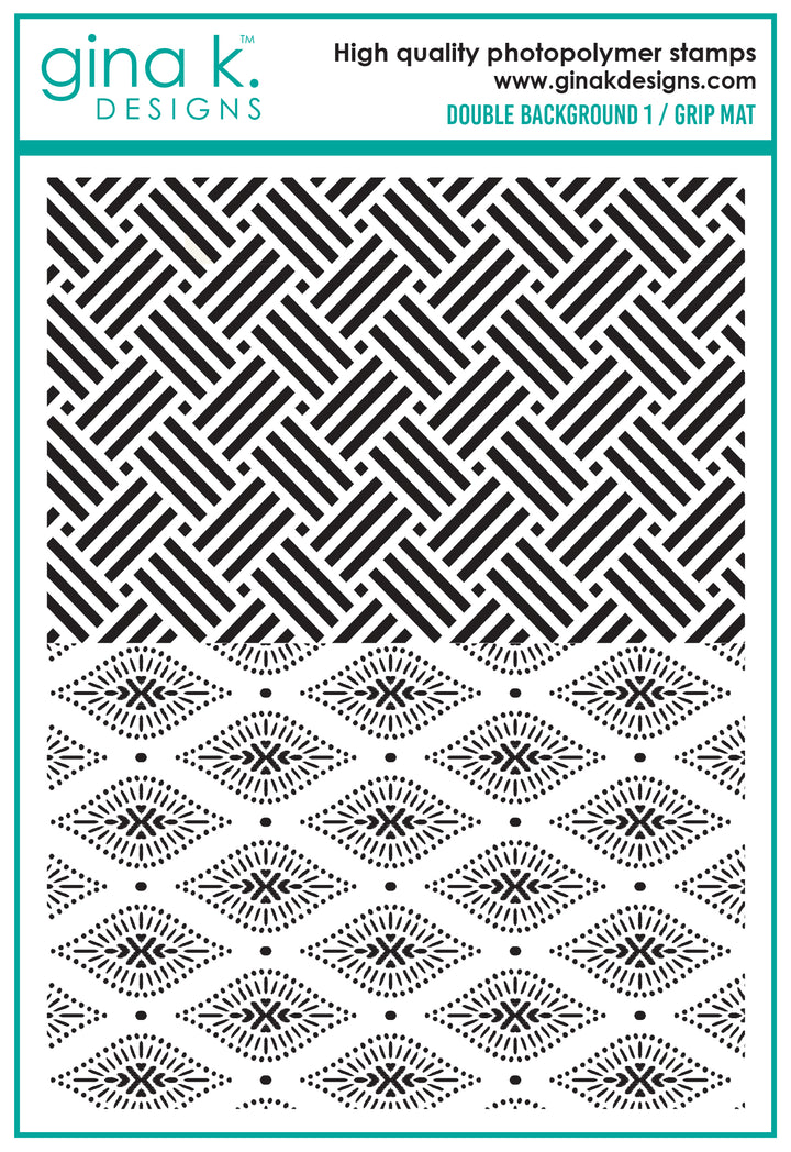 Gina K Designs -  STAMPS- Double Background 1/ Grip Mat