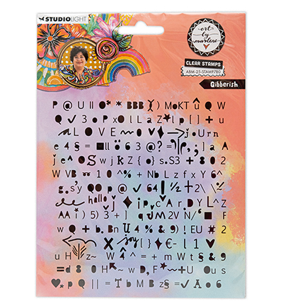 Studio Lights Stamps - Gibberish Art By Marlene nr.780