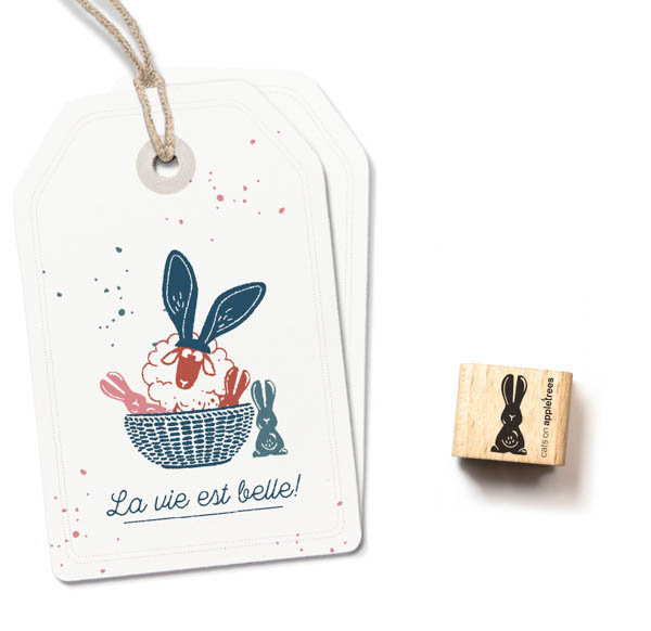 cats on appletrees - Ministempel Schokohase