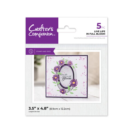 CC - Floral Aperture Stamps & Dies Live Life in Full Bloom