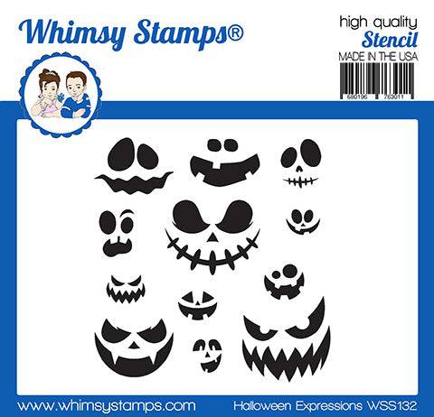 Whimsy Stamps - Halloween Expressions Stencil
