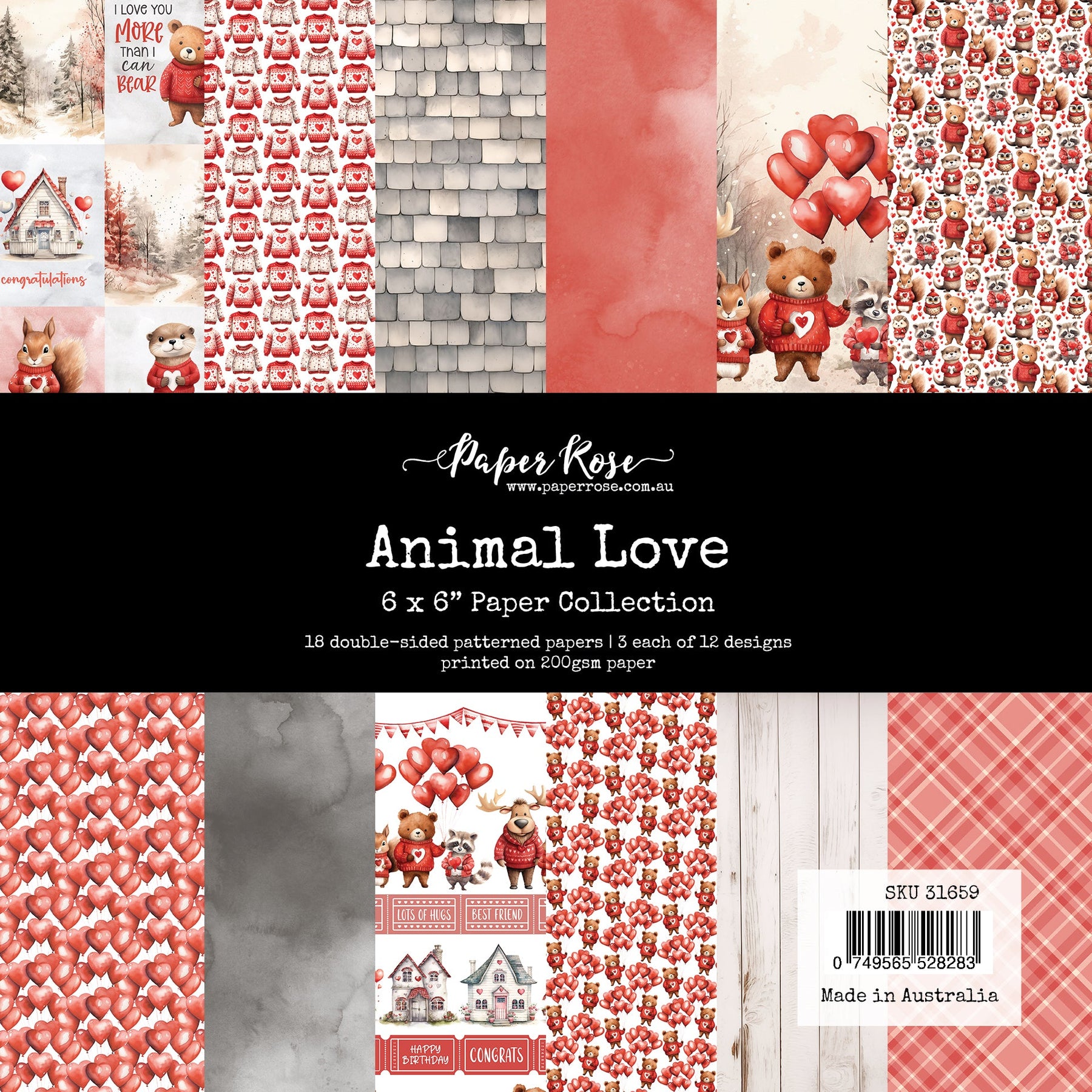 Paper Roses - Animal Love 6x6 Paper Collection