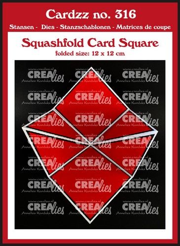 Crealies Cardzz Squash-Faltkarte – quadratisch