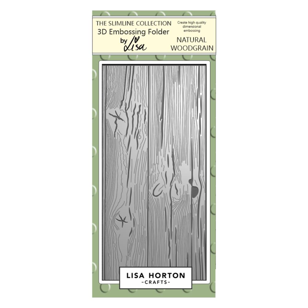 Lisa Horton Crafts Embossing Folder -  Natural Woodgrain 