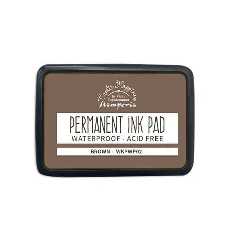 Stamperia- Create Happiness Permanent Dye Ink Pad Brown