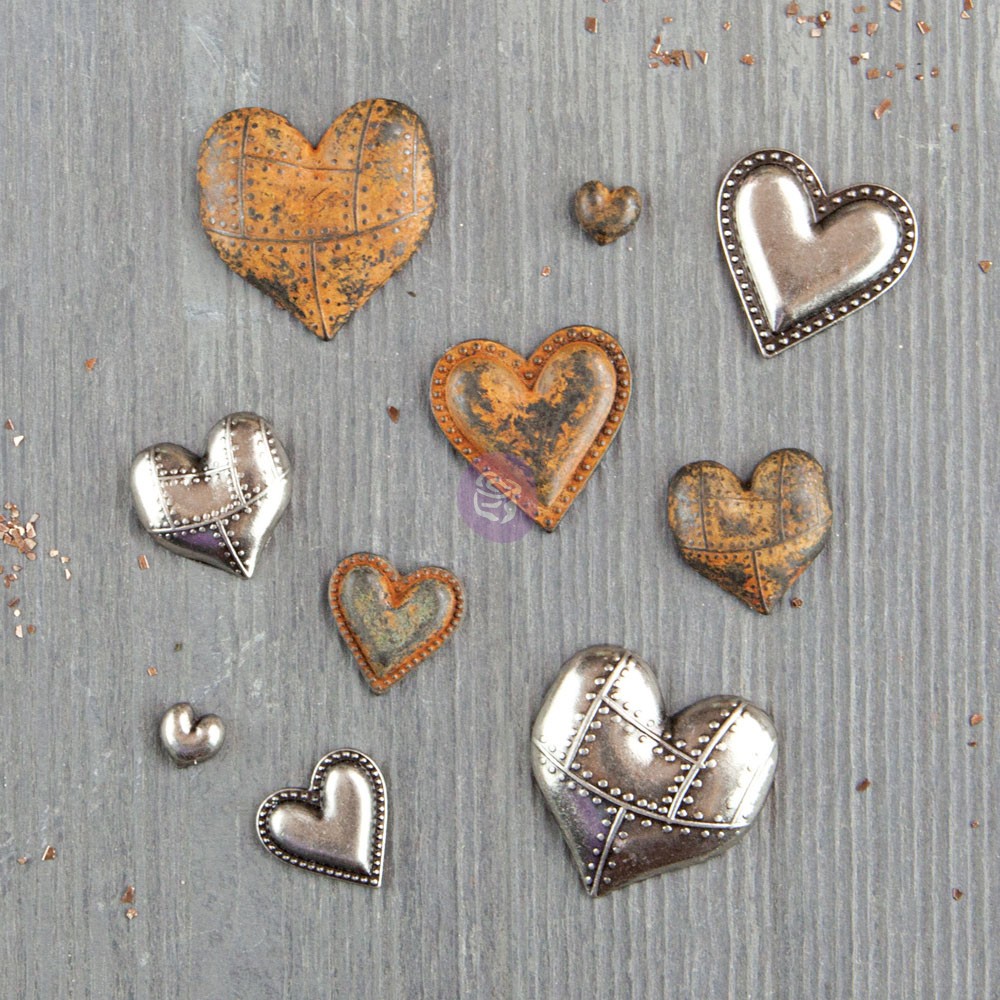 Prima Marketing - Mechanicals: Tin Hearts 10pc