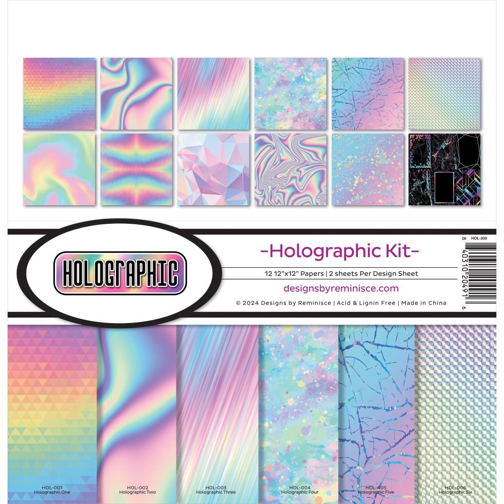 Reminisce Collection Kit 12"X12" - Holographic