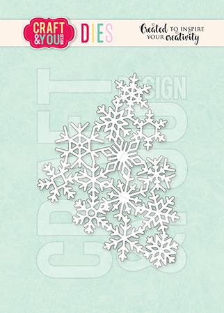 Craft & You Dies "Snowflakes Background"