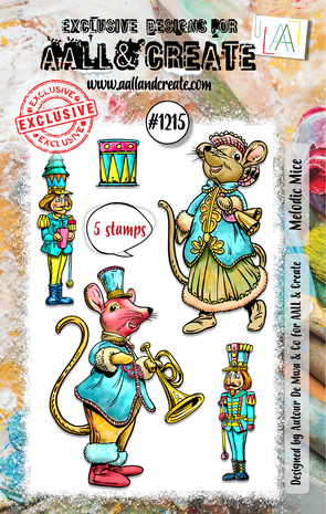 AALL & Create - Stamp Set A7 Melodic Mice 