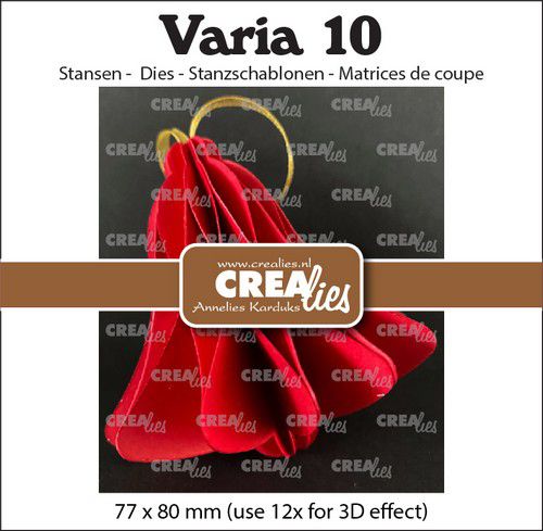 Crealies Varia 10 3D-Weihnachtskugel