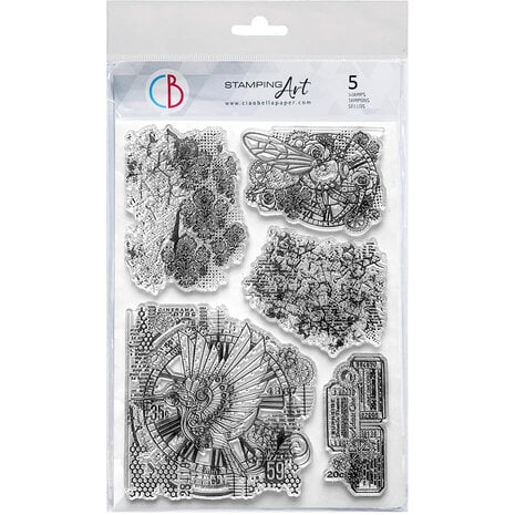 Ciao Bella - Esprit de Voyage 6x8 Inch Clear Stamp Mechanical Marvels