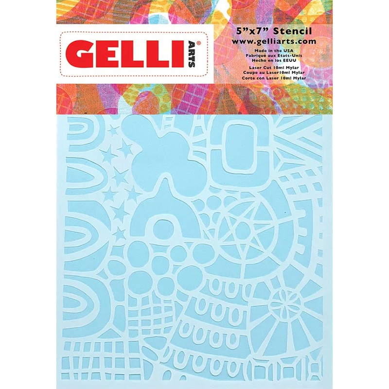 Gelli Arts Wonderland Stencil