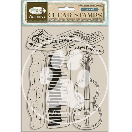 Stamperia- Music Clear Stamps Violin