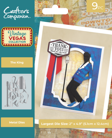 Crafter's Companion - Vintage Vegas Metal Die The King