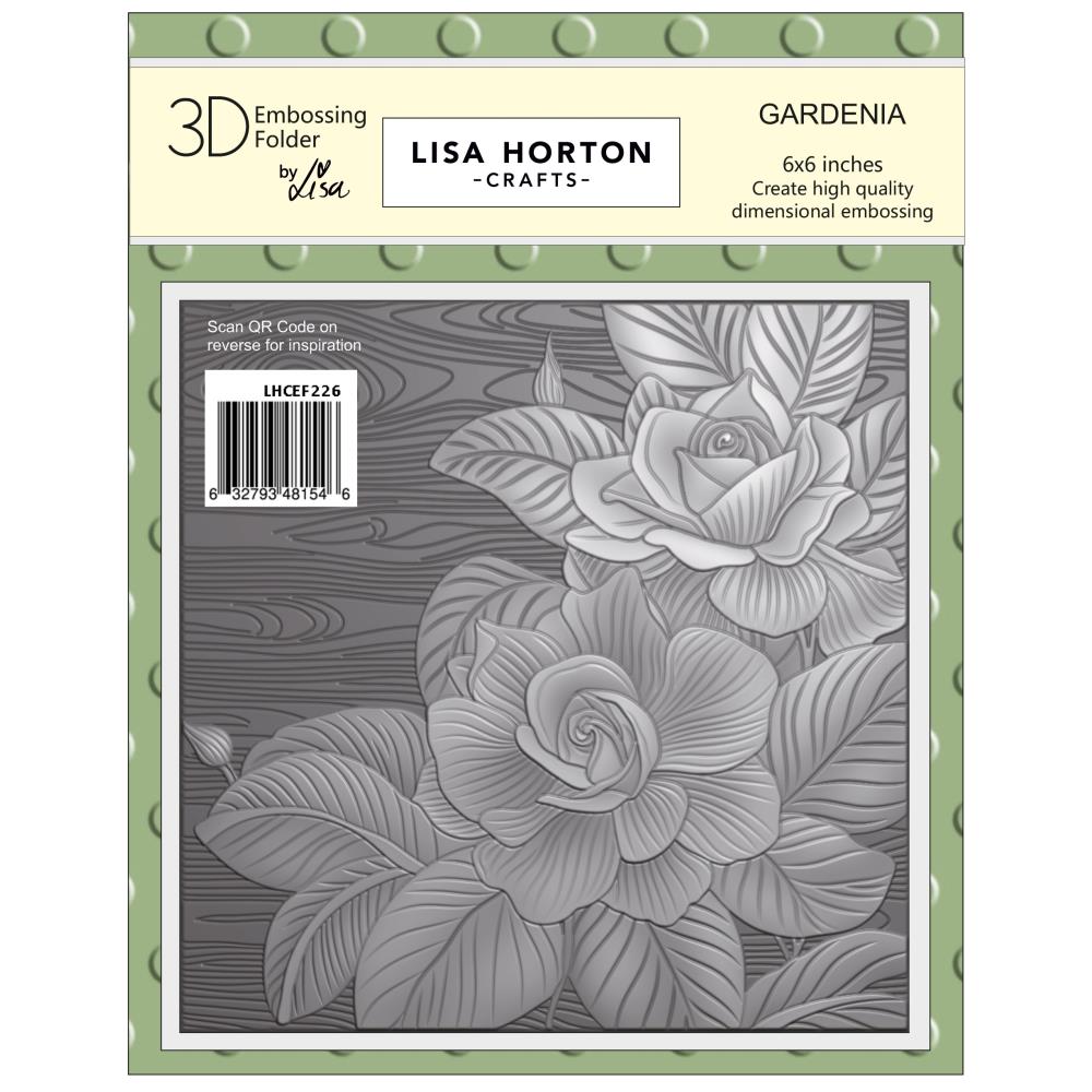 Lisa Horton Crafts Embossing Folder 6"X6" - Gardenia